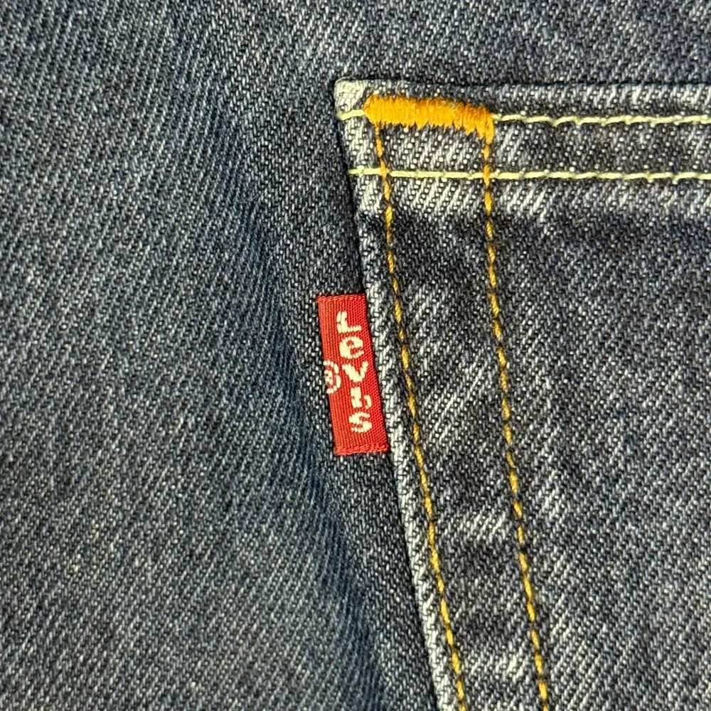 Levis 505 Regular Fit‎ Jeans Mens Dark Wash Straight Leg Denim Blue 43x29